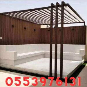 مظلات حديد شفافة